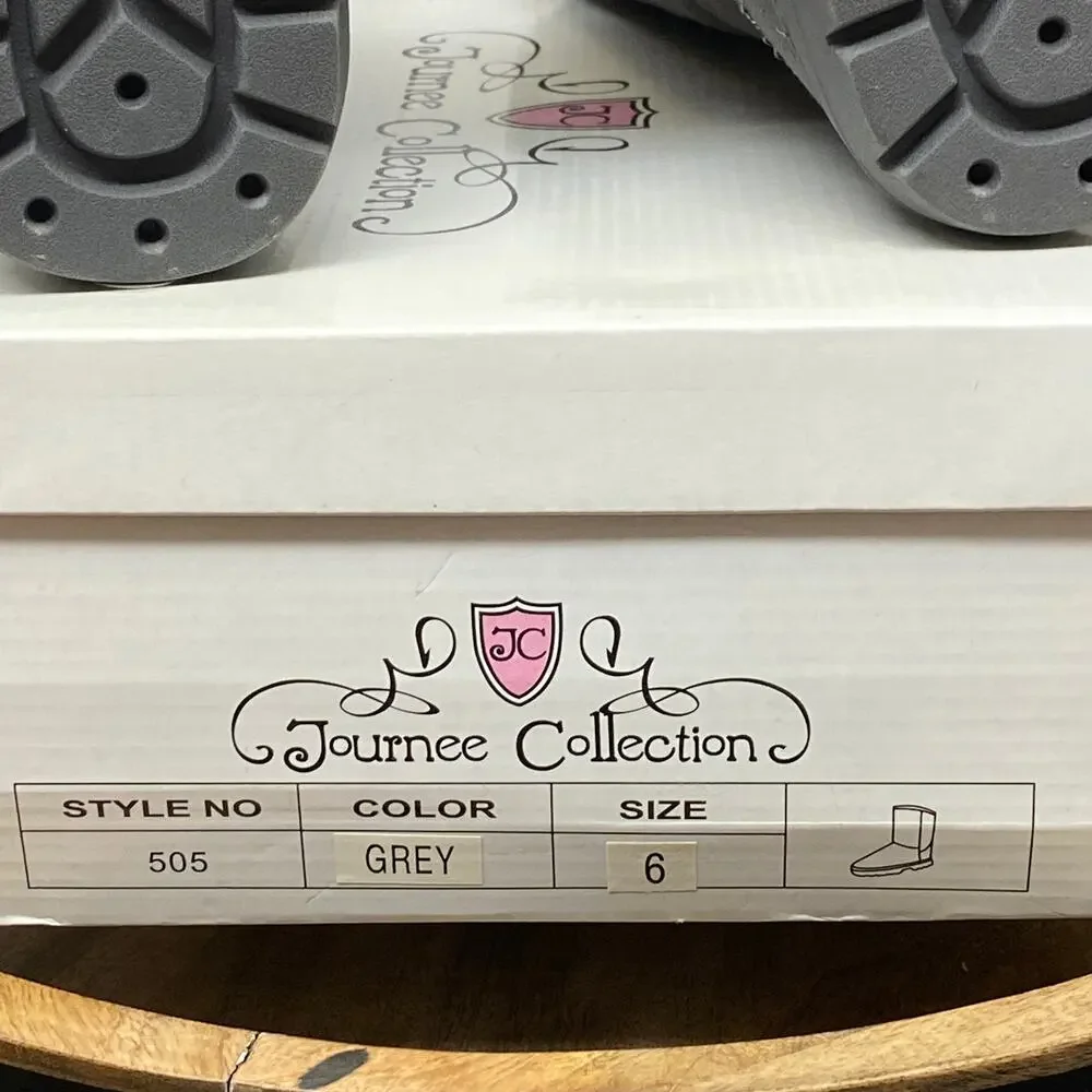 RTB Real Tough Babe Journee Collection Grey Boots Size 6 Style 505